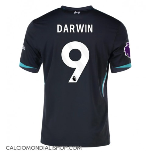 Maglie da calcio Liverpool Darwin Nunez #9 Seconda Maglia 2024-25 Manica Corta